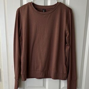 Lukka Cocoa Brown Long Sleeve Top